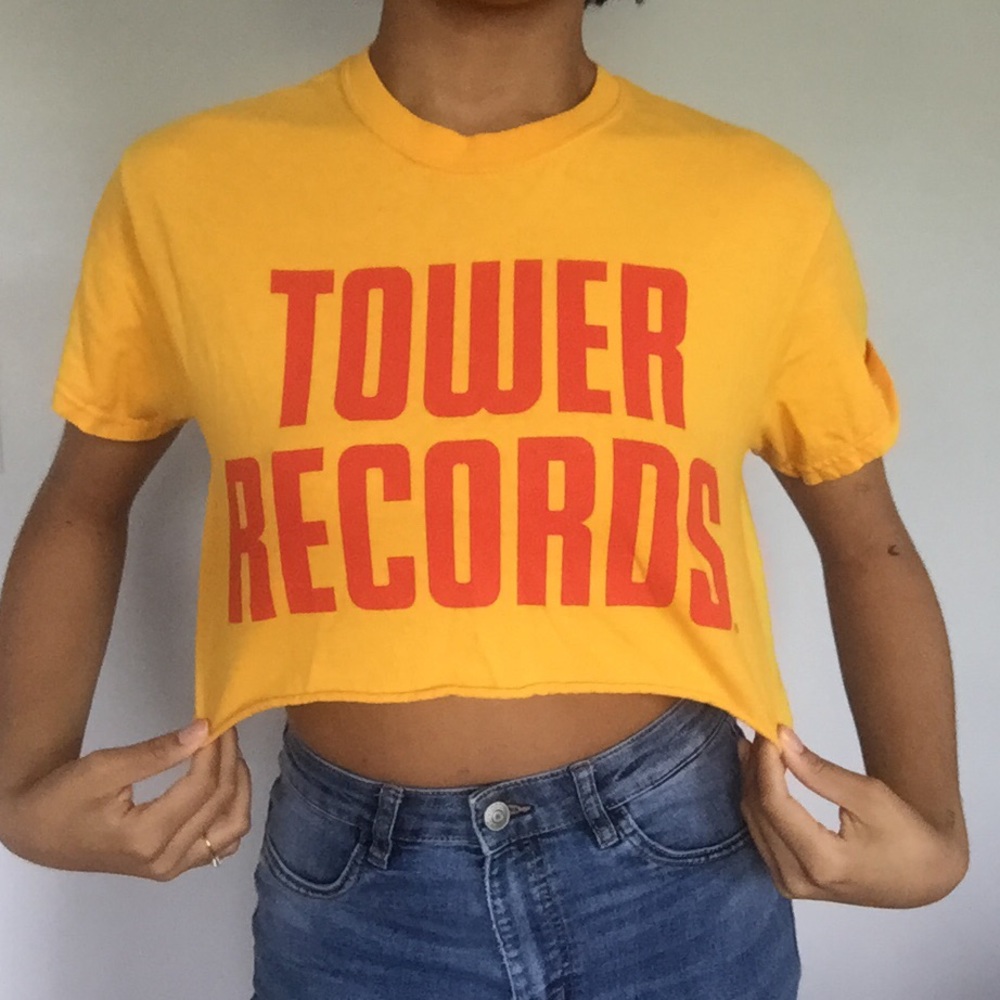 Tower Records Crop Top